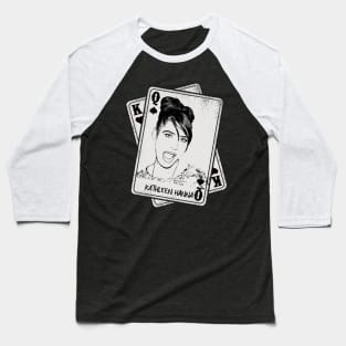 Retro Kathleen Hanna Style Card Baseball T-Shirt